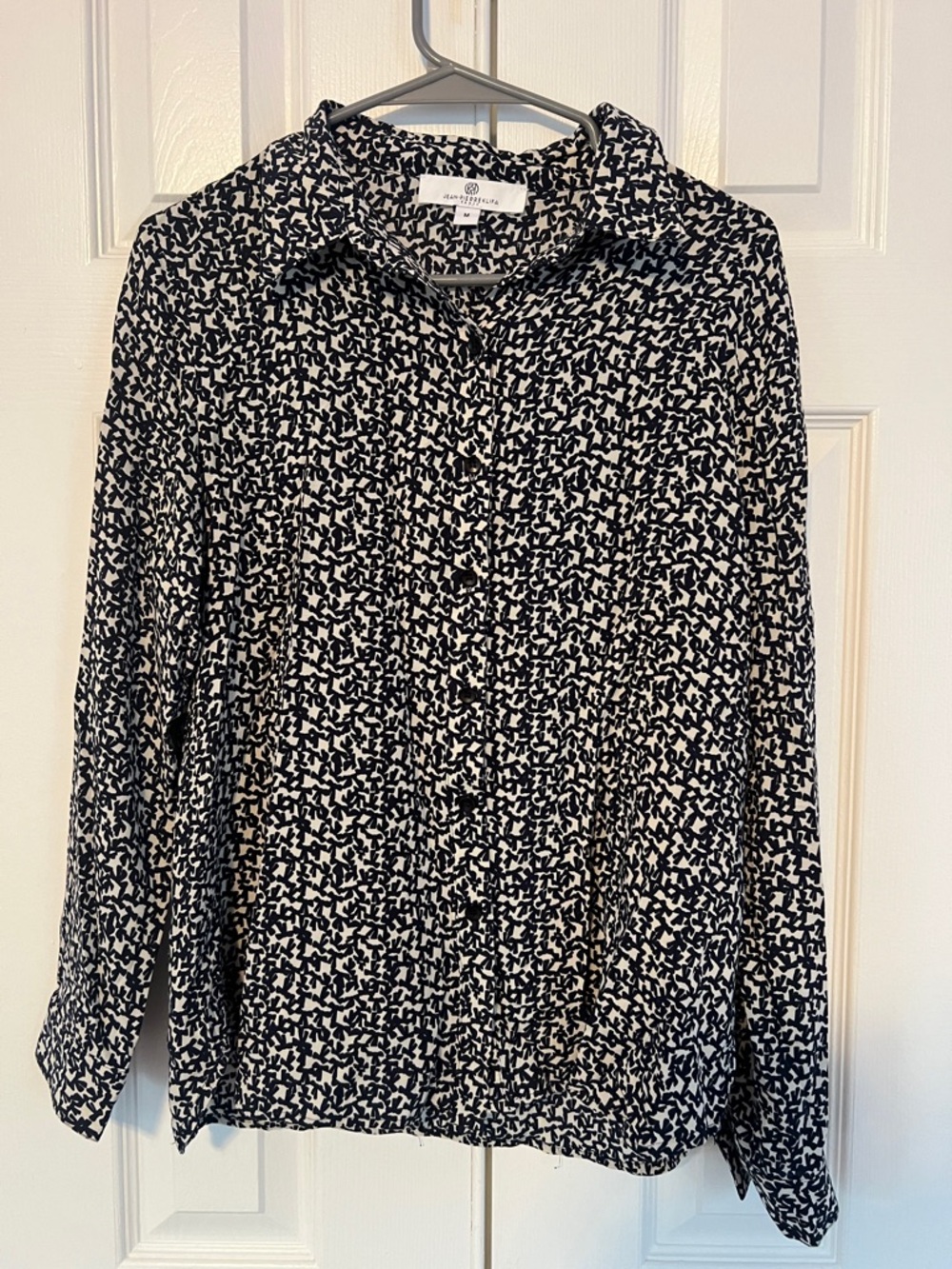 jean-pierre klifa bow printed blouse